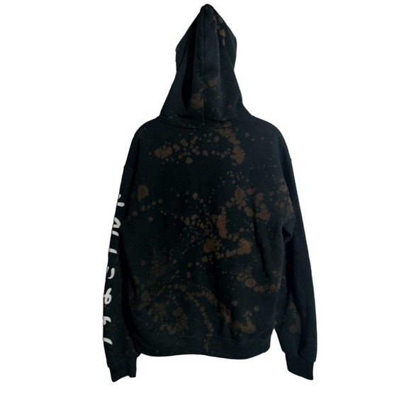 Naruto VINTAGE Y2K black bleached hoodie over sized men's medium - Picture 4 of 6